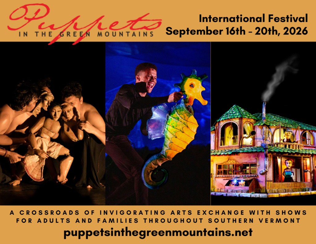 Puppets in the Green Mountains 2026 September 16–20, 2026