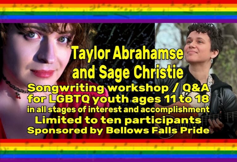 Songwriting workshop / Q&A for LGBTQ youth Songwriting workshop / Q&A for LGBTQ youth