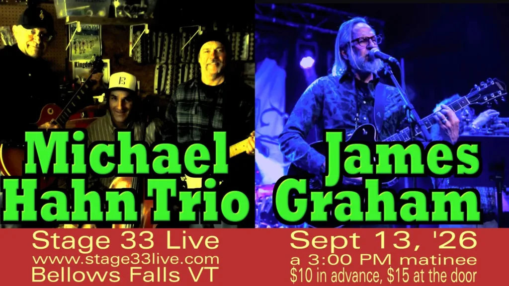 Michael Hahn Trio and James Graham at Stage 33 Live