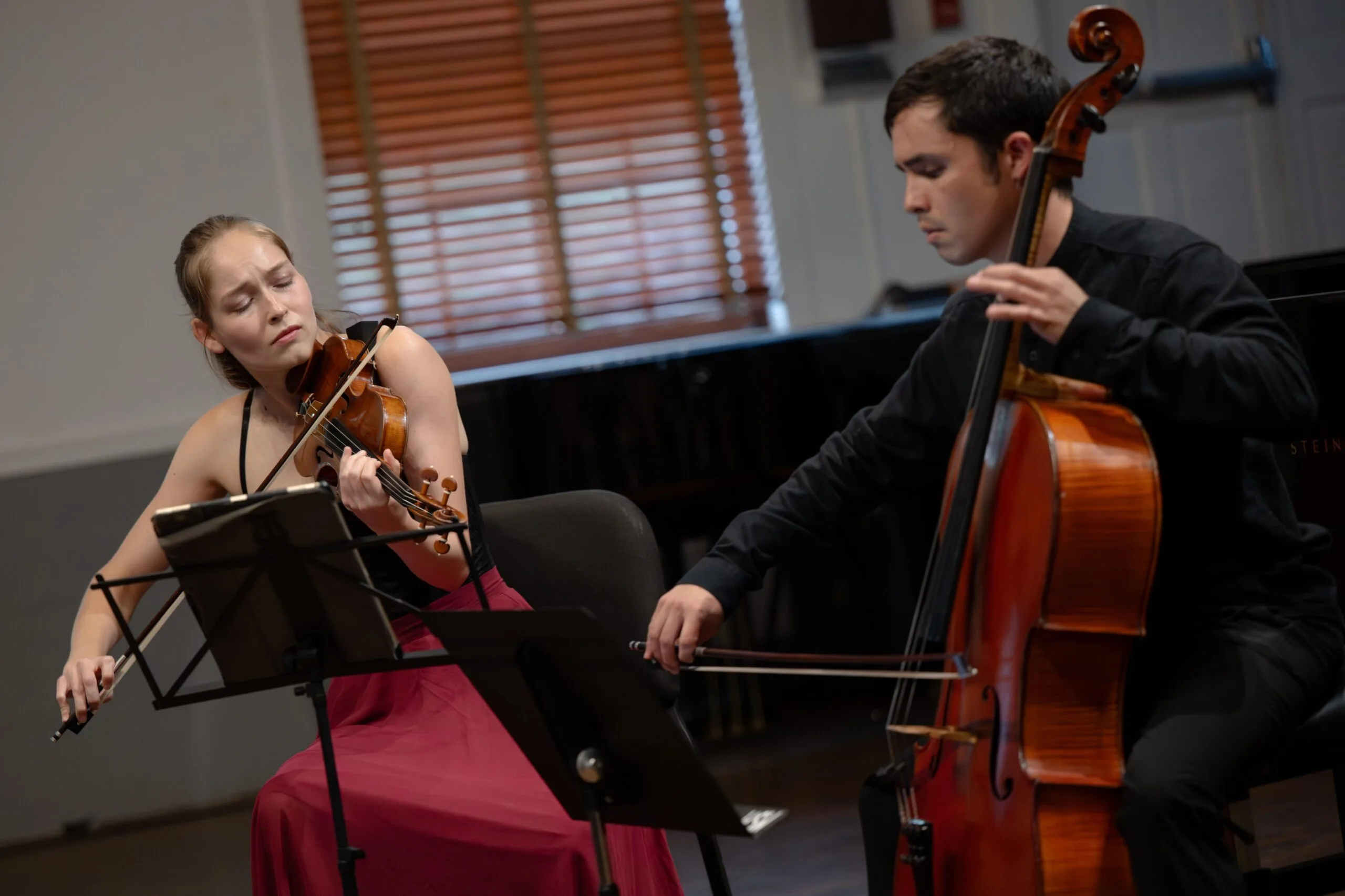 Geneva Lewis, violin; Emma Wernig, viola; Jay Campbell, cello