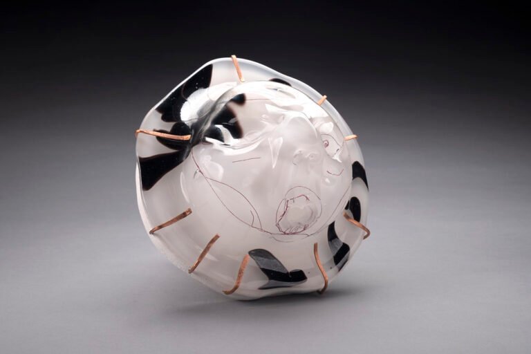 Rock, designed by Sylvan Koicuba, age 11, created in glass by Zak Grace