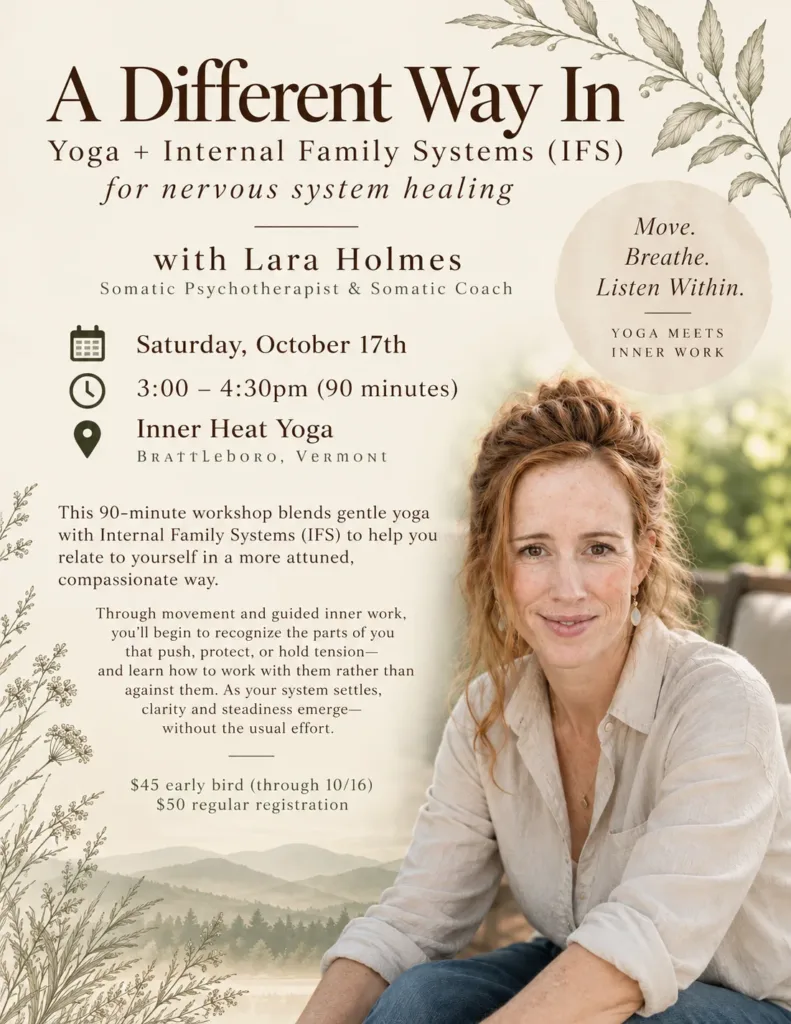 A Different Way In Yoga + Internal Family Systems (IFS) for nervous system healing