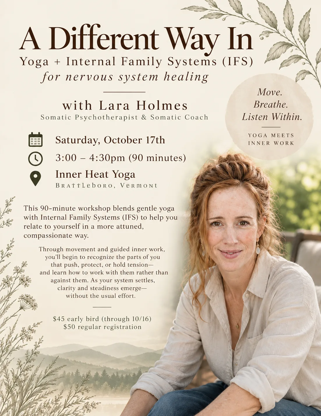 A Different Way In Yoga + Internal Family Systems (IFS) for nervous system healing