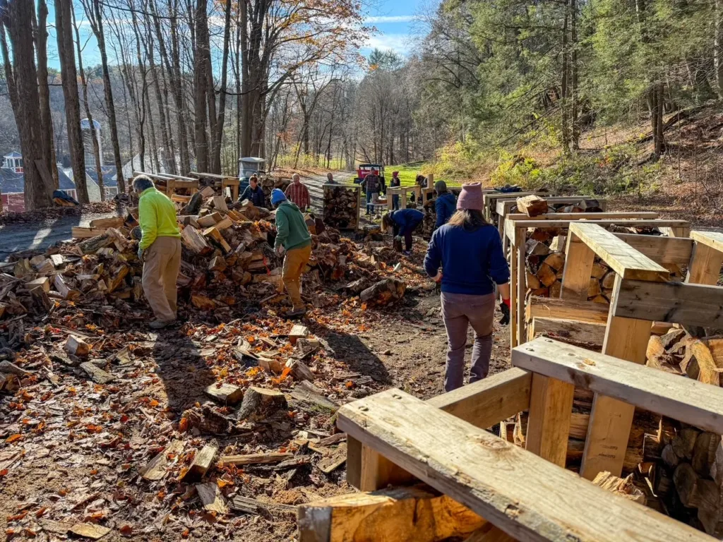 Wood Stacking Volunteer Day