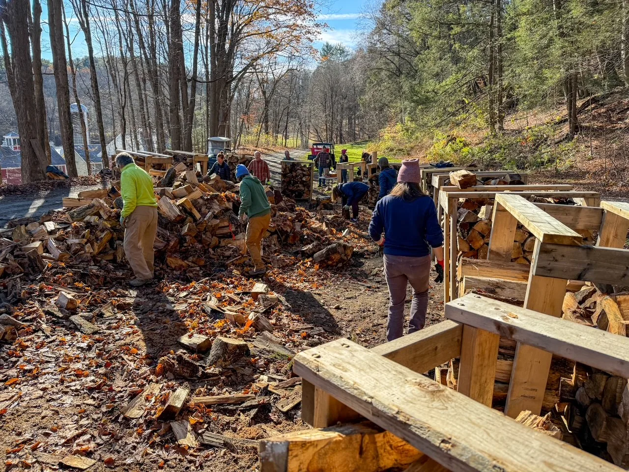 Wood Stacking Volunteer Day