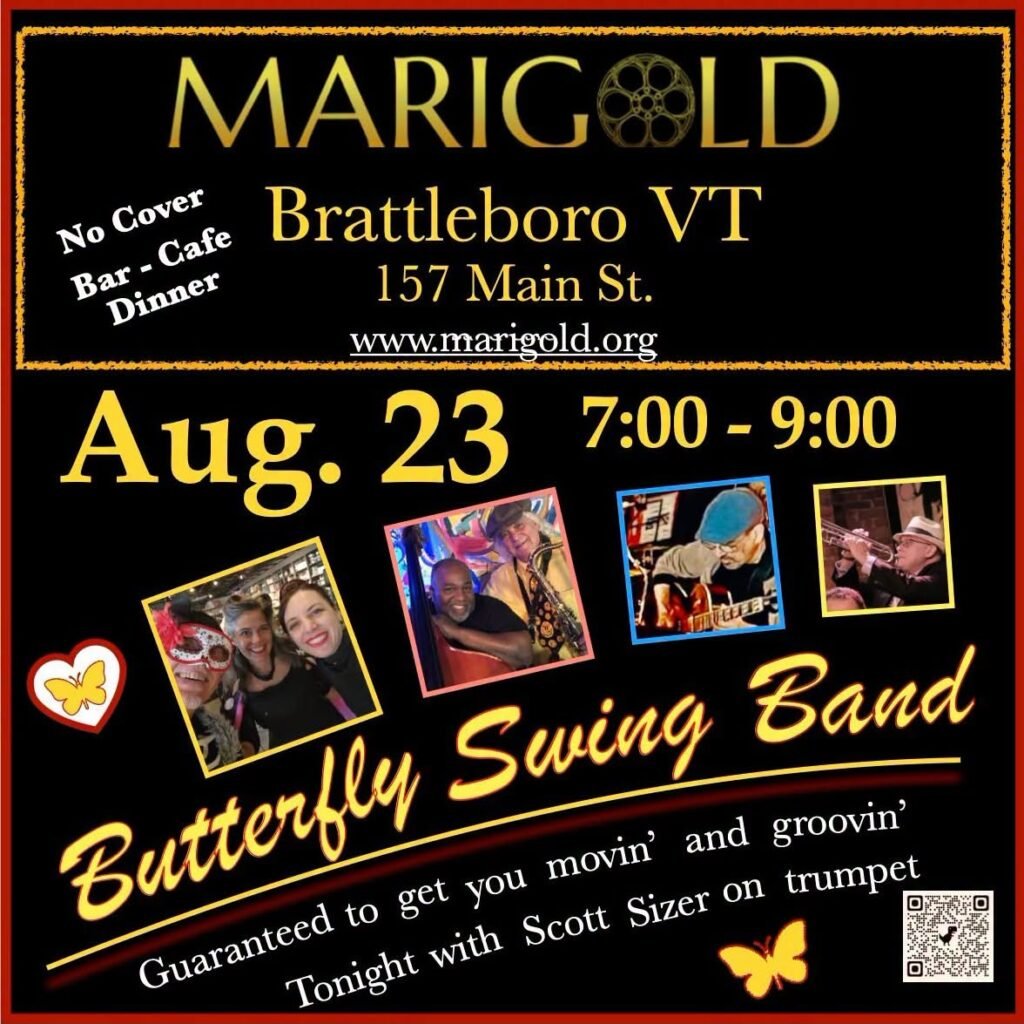 BUTTERFLY SWING BAND Returns to Marigold Brattleboro