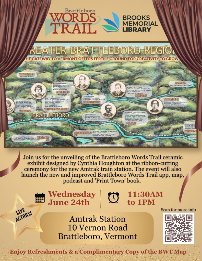 Brattleboro Words Trail Ceramic Murals Unveiling at new Amtrak Station