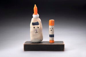 Glue Creatures, designed by Isolde Tierney age 10, created in glass by Marta Bernbaum