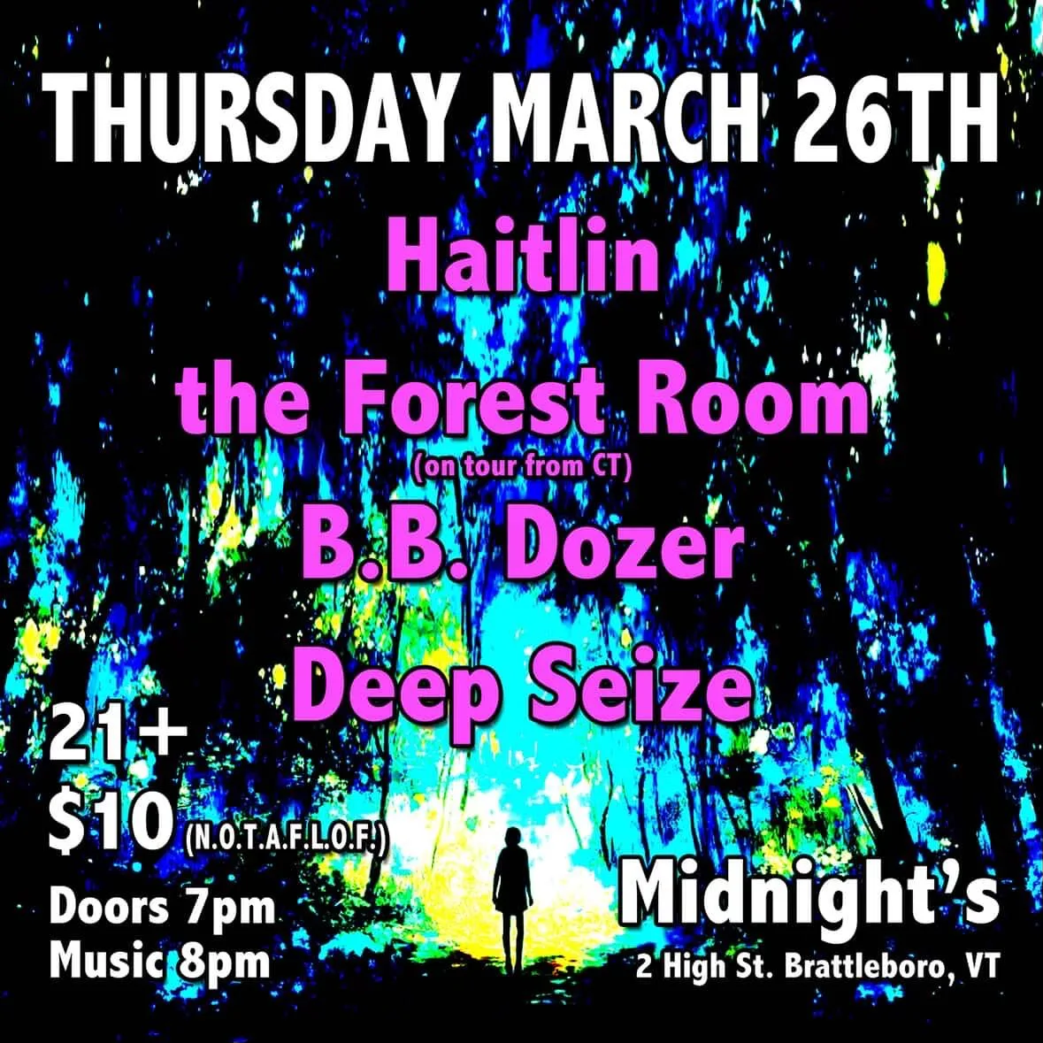 Haitlin The Forest Room BB Dozer And Deep Seize @ Midnights