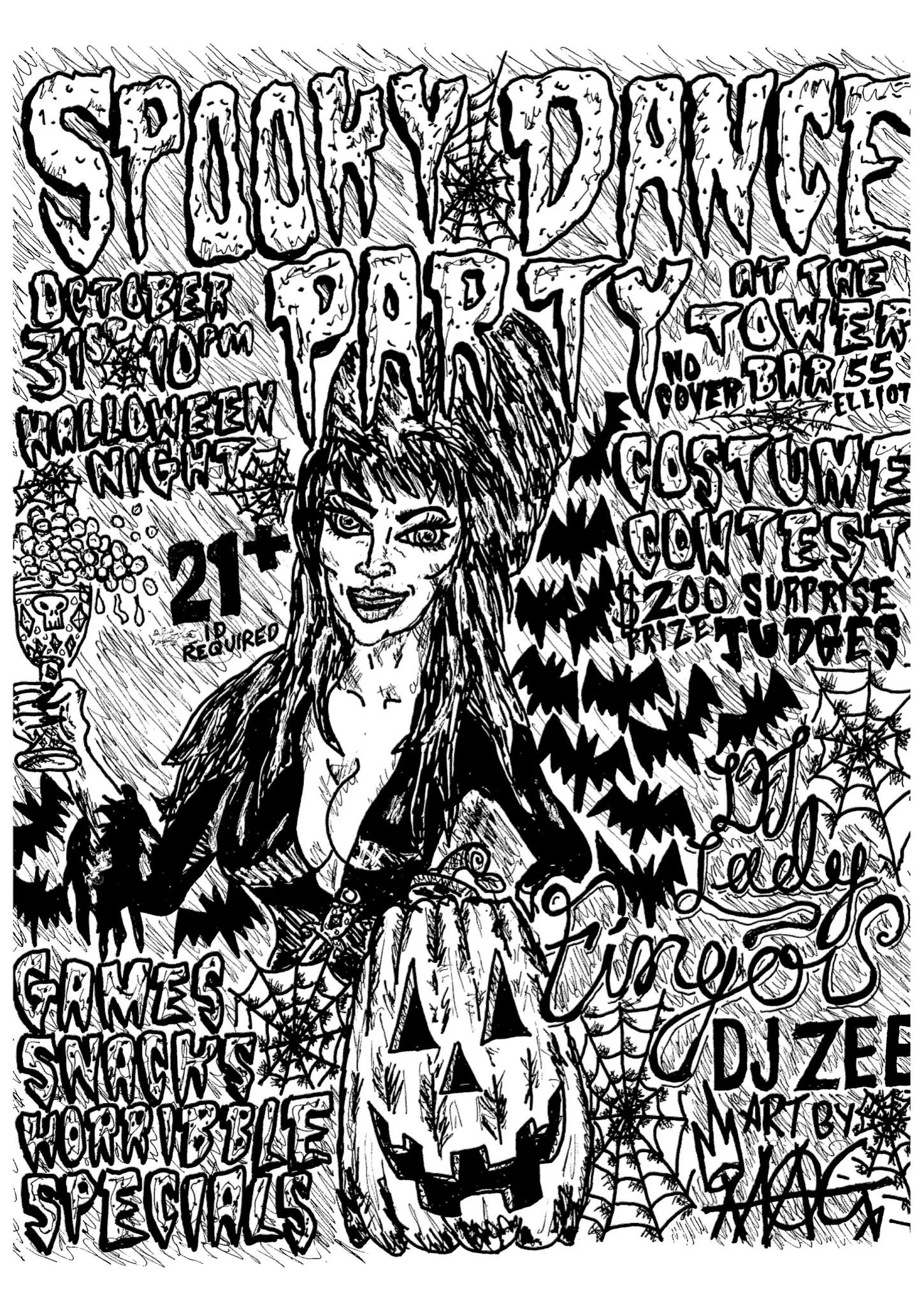 Halloween Dance Party At Tower Bar