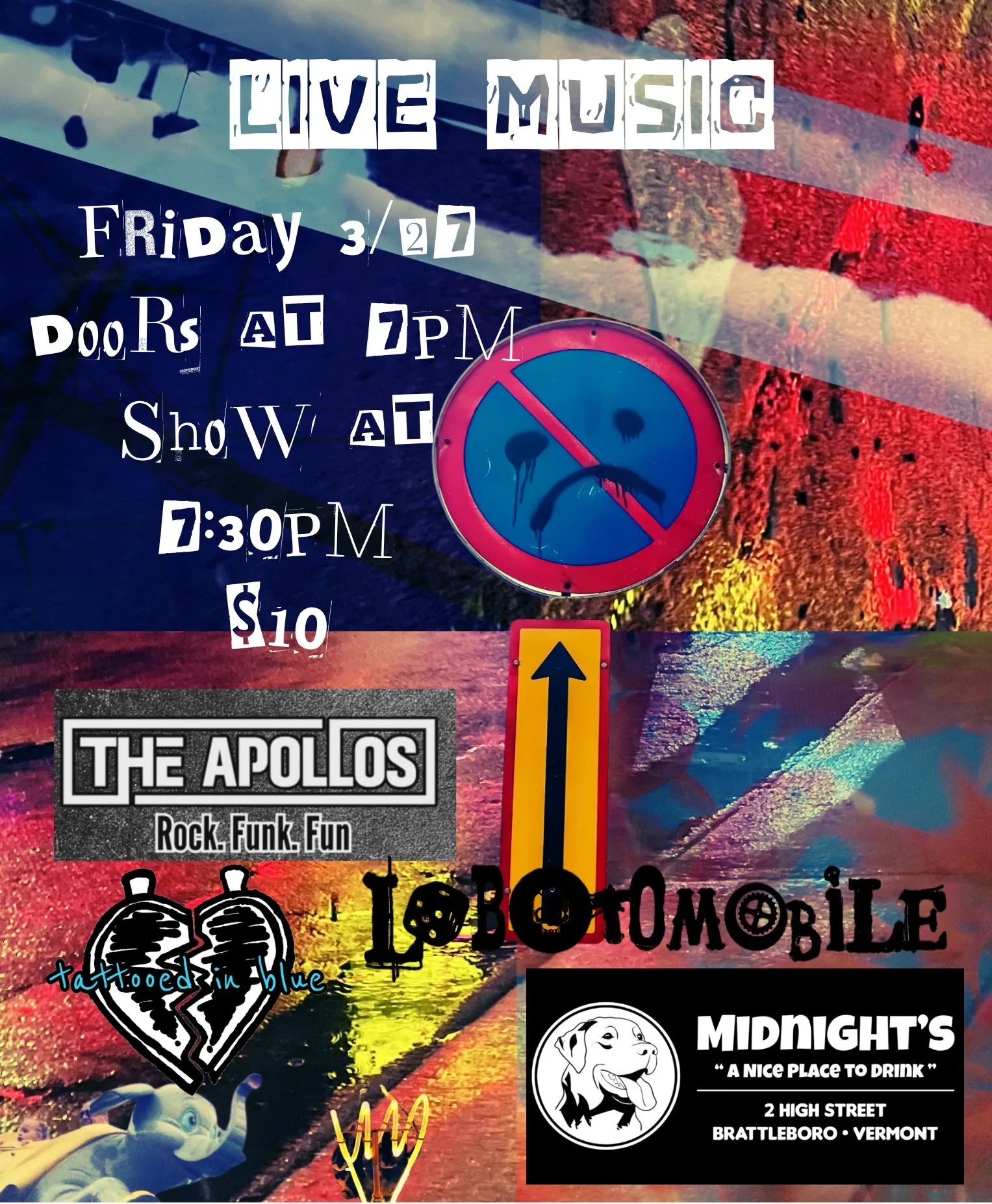 Lobotomobile The Apollos And Tattooed In Blue @ Midnights