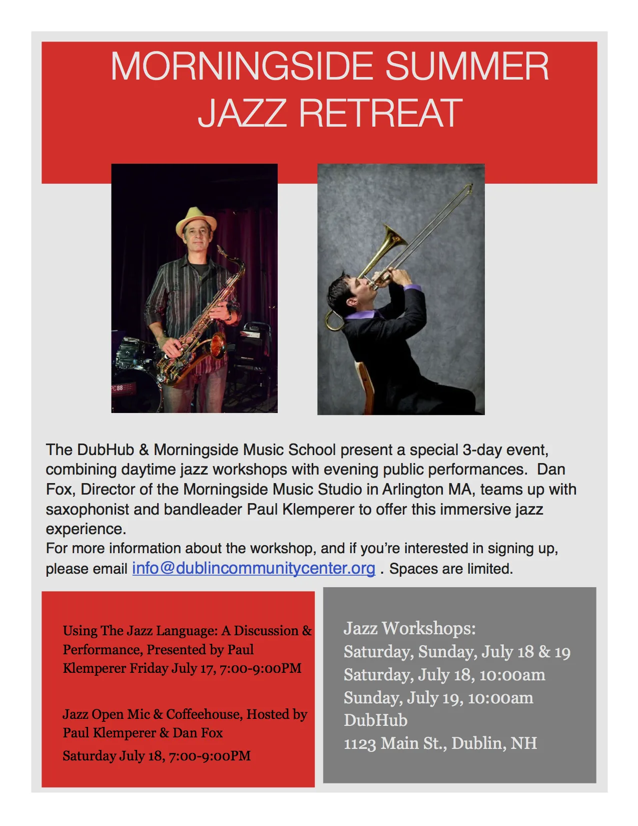 Morningside Summer Jazz Retreat 1