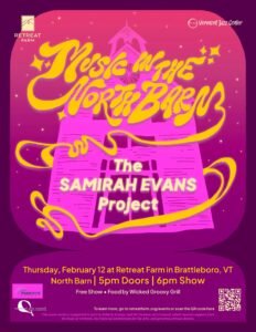 Music in the North Barn- The Samirah Evans Project