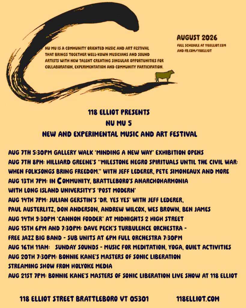Nu Mu 5 Brattleboro’s New & Experimental Music and Art Festival
