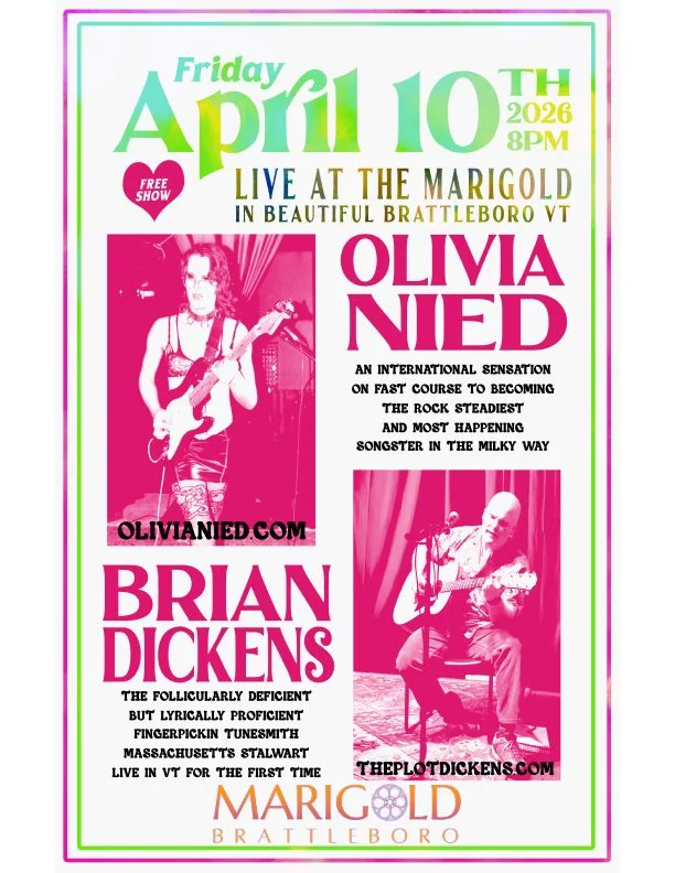 Olivia Nied Brian Dickens LIVE @ Marigold Brattleboro