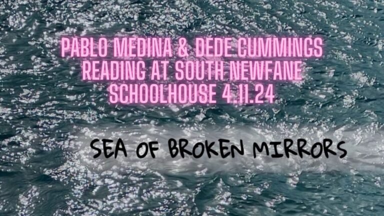 Pablo Medina & Dede Cummings reading at South Newfane Schoolhouse 4.11.24