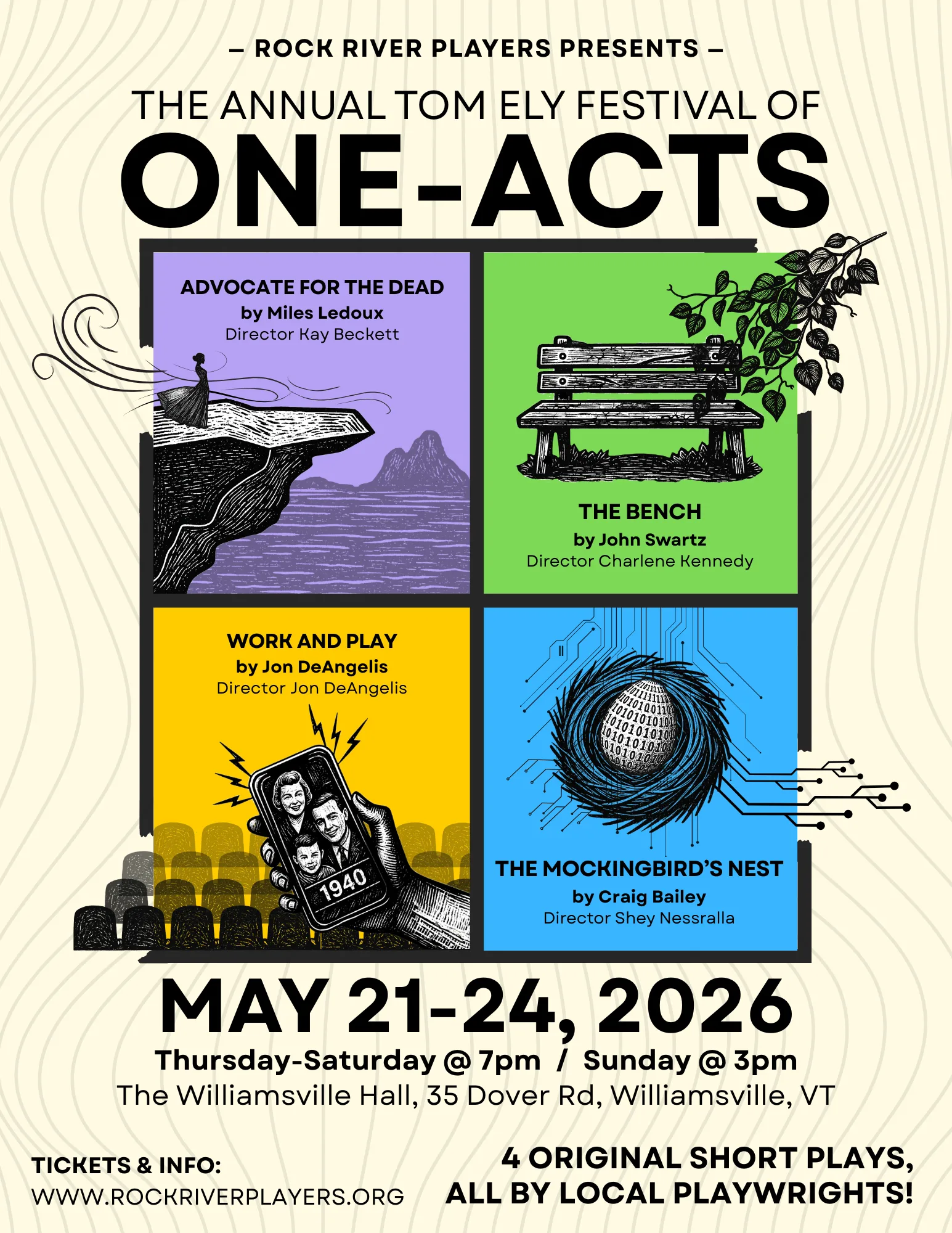 RRP One Acts 2026 Flyer