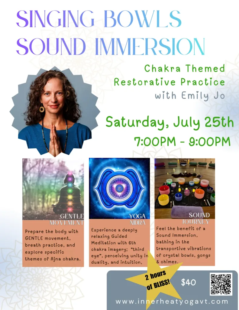 Singing Bowls Sound Immersion: A Chakra Themed Restorative Practice