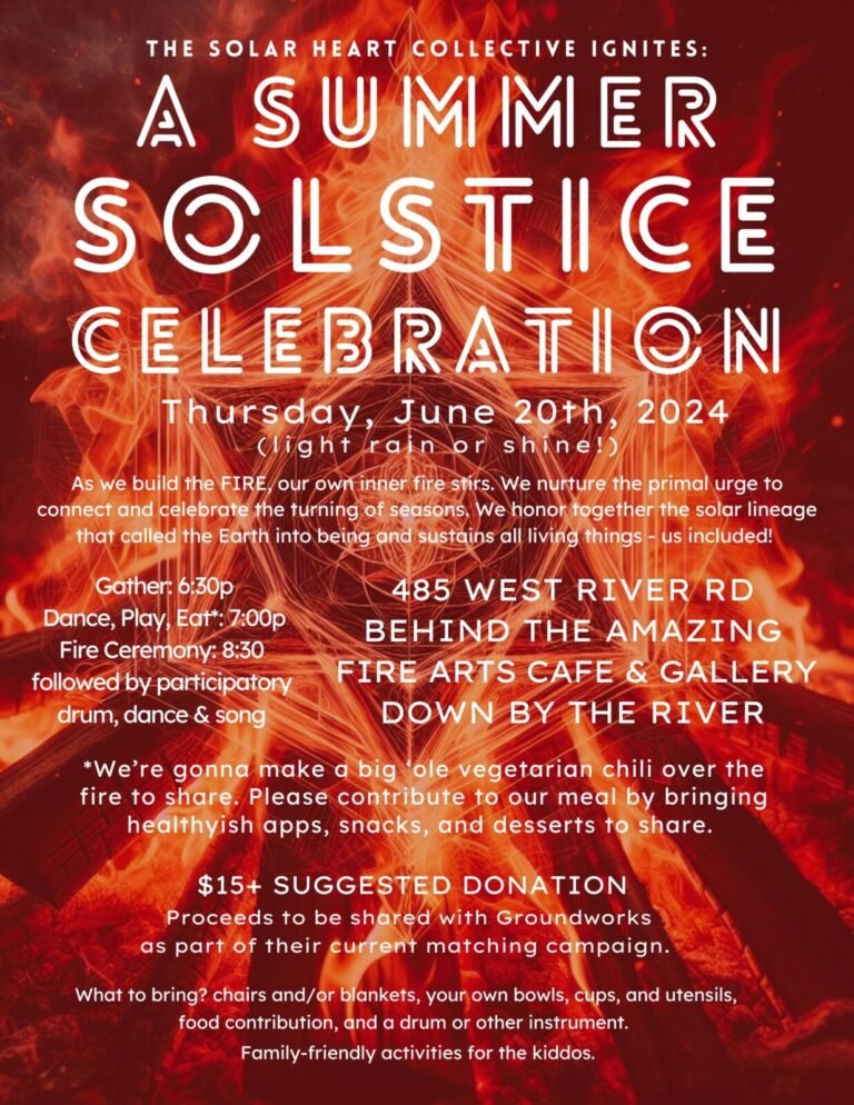 Summer Solstice Celebration Flyer 2024