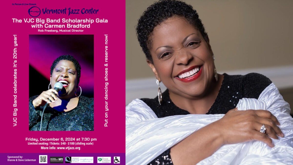 Swing Into the Holidays: Vermont Jazz Center Big Band with Carmen Bradford