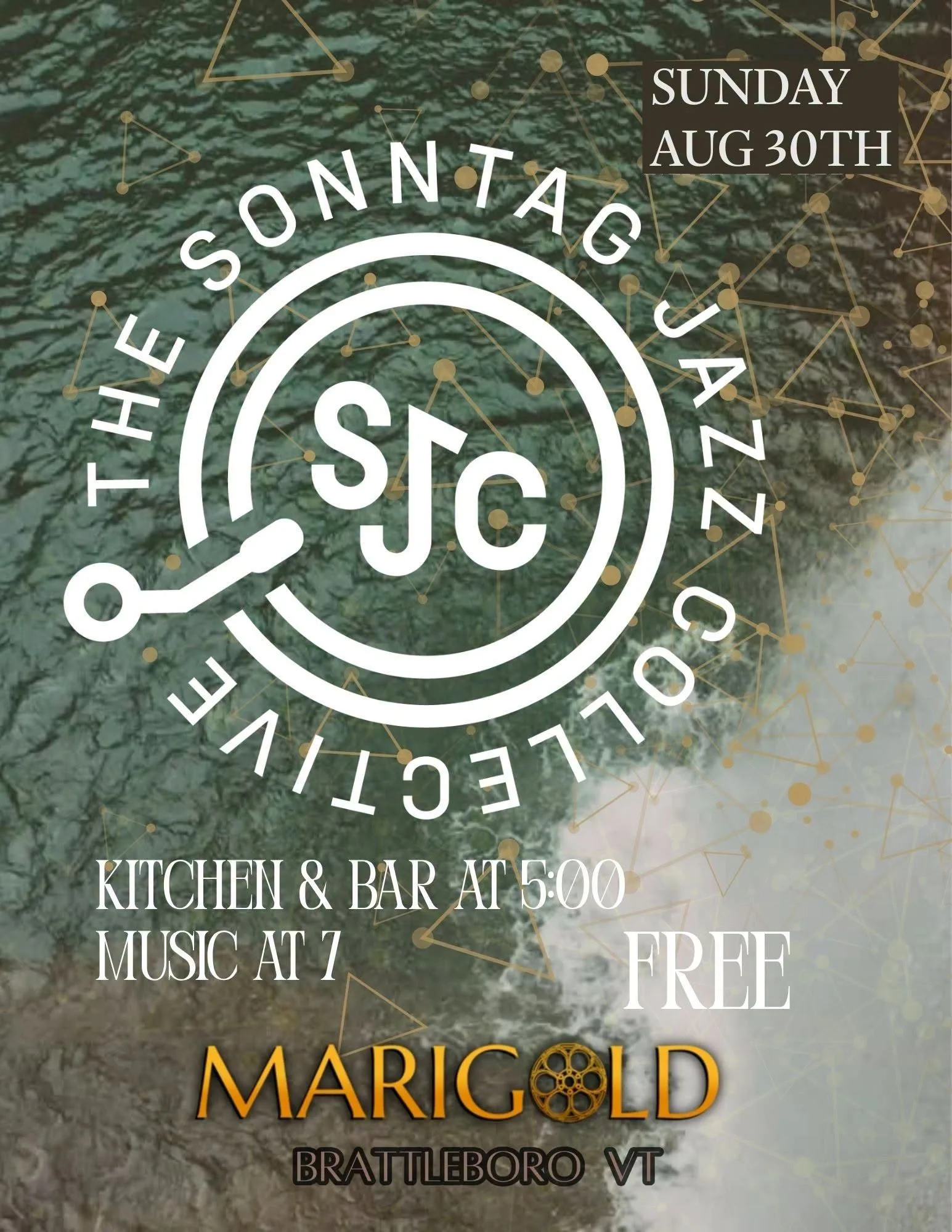 The Sonntag Jazz Collective LIVE @ Marigold Brattleboro