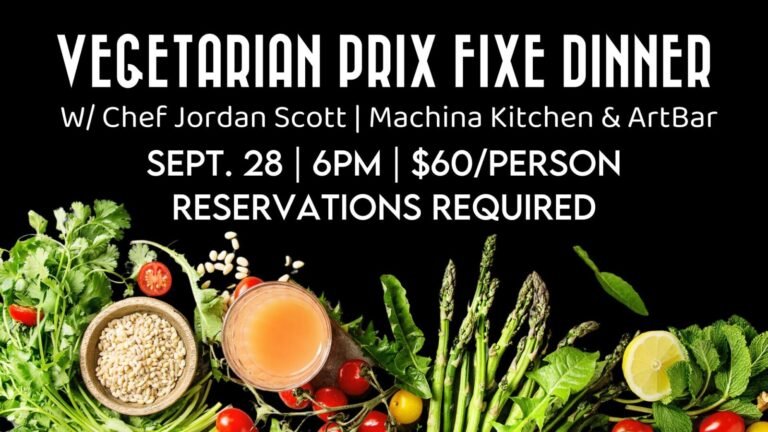 Vegetarian Prix Fixe Dinner 768x432