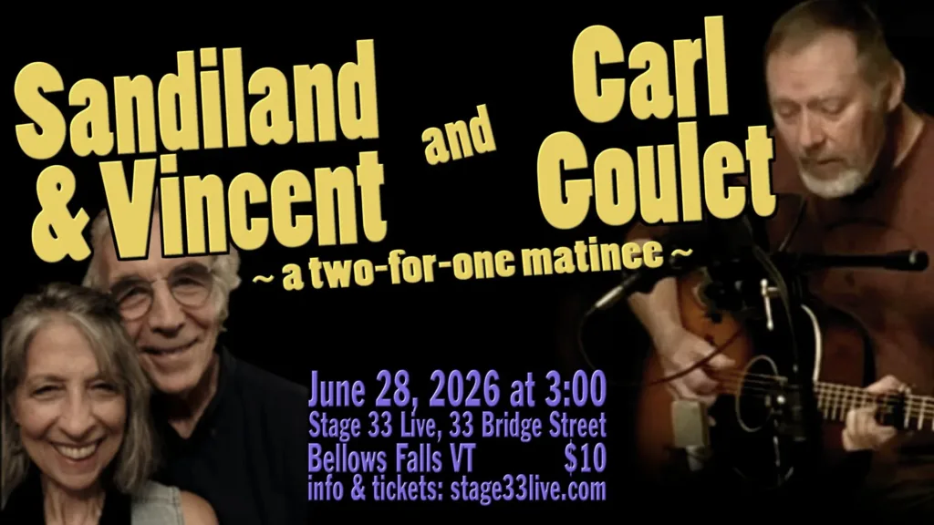 Carl Goulet and Sandiland & Vincent at Stage 33 Live