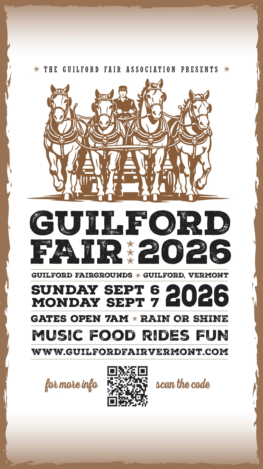 The 2026 Guilford Vermont Fair