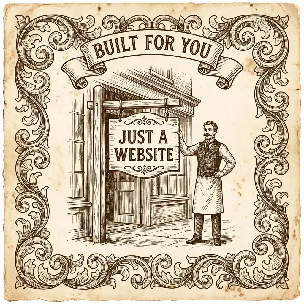 Vintage engraving for Just a Website by Jones E Designs